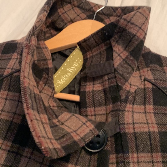 Soia & Kyo Plaid Coat - Picture 2 of 4